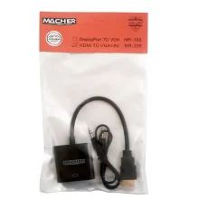 کابل تبدیل HDMI به VGA مچر Macher مدل MR-206 متراژ 20 سانتی متر