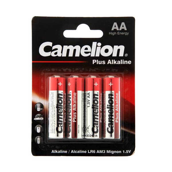 باتری قلم AA کملیون CAMELION مدل 4 تایی Plus Alkaline
