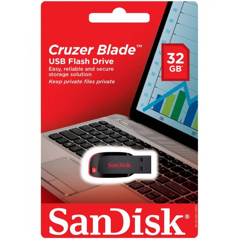فلش 32 گیگ سن دیسک SanDisk Cruzer Blade